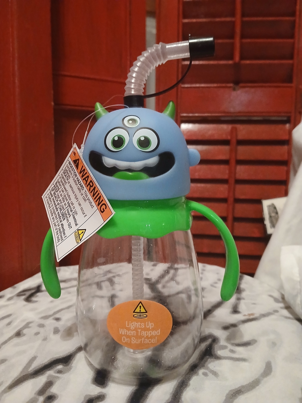 Kids Monster Light-Up Sip Cup - Blue & Green